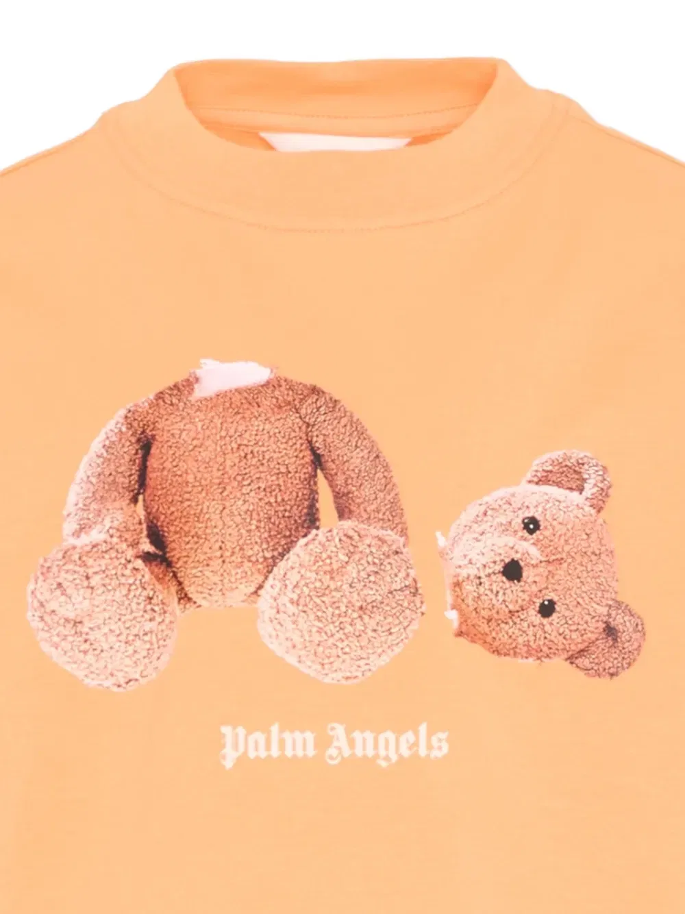 Футболка с короткими рукавами и принтом в виде медведя Palm Angels Kids, оранжевый — фото 3