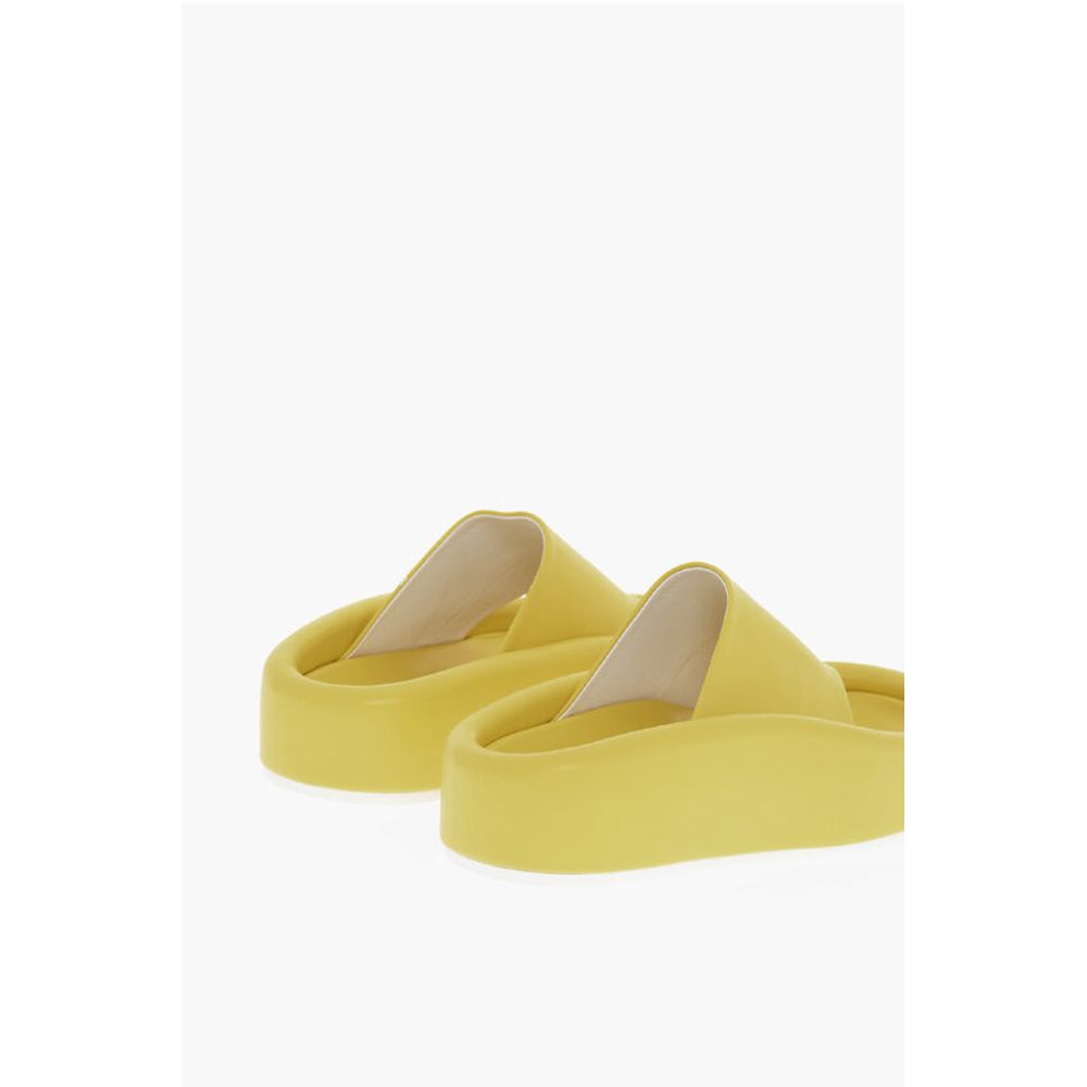 Сандалии из искусственной кожи MM6 Maison Margiela, Yellow — фото 2