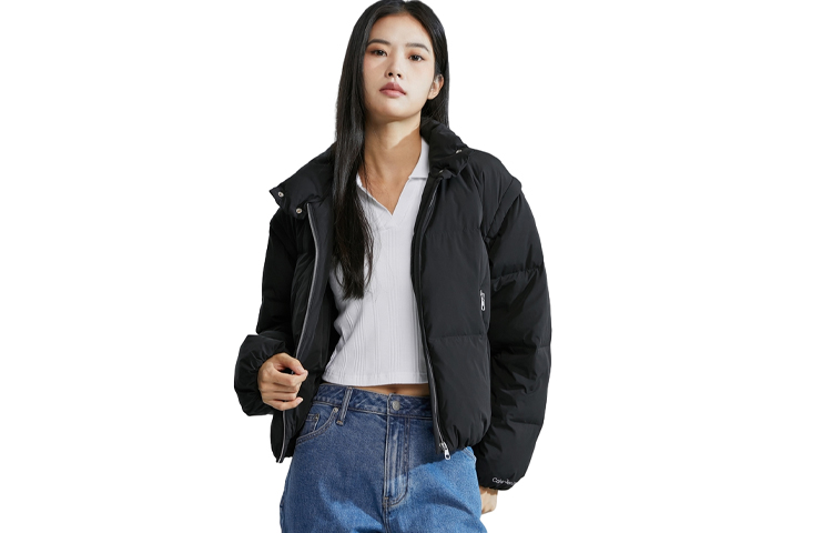 

Calvin Klein Пуховик женский космический черный, Space Black