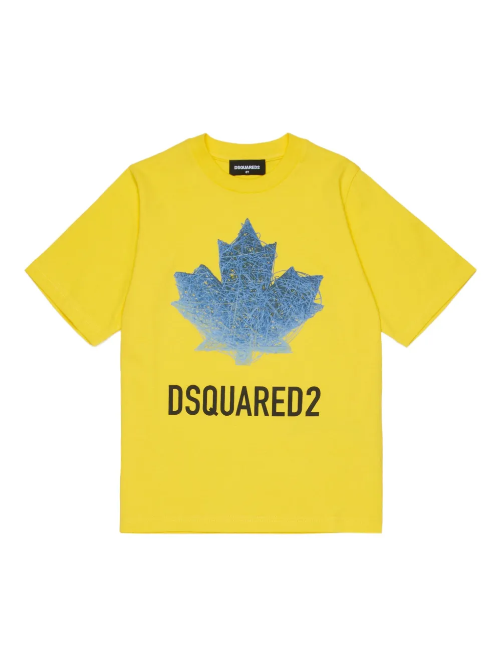 

Футболка с логотипом Dsquared2 Kids, желтый