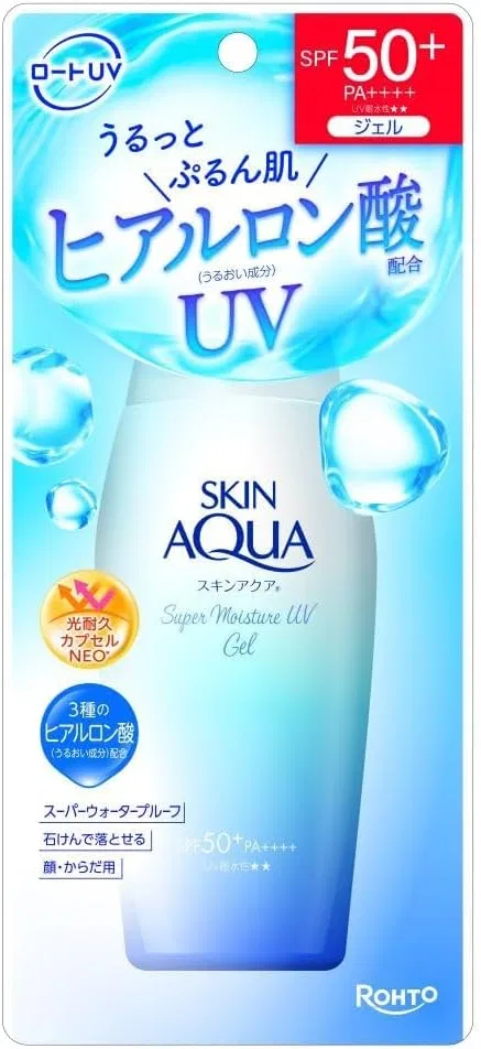 Солнцезащитный гель Skin Aqua Super Moisture UV Gel, 110 г, белый