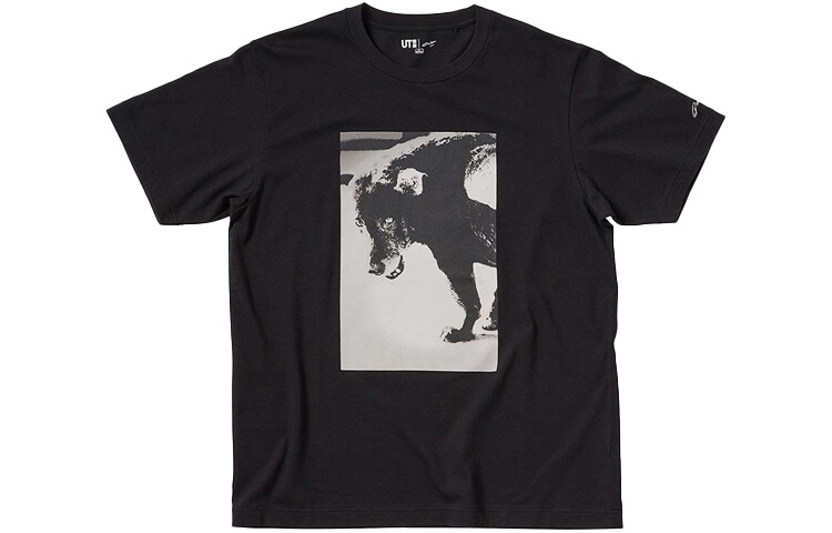 

UNIQLO Футболка унисекс, цвет Black