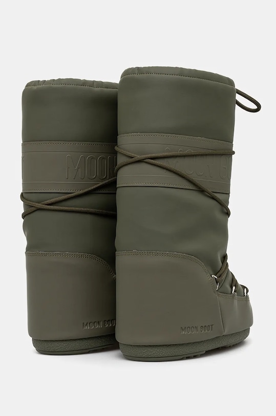 Зимние ботинки женские Moon Boot MB ICON RUBBER из искусственной кожи, зеленый — фото 4