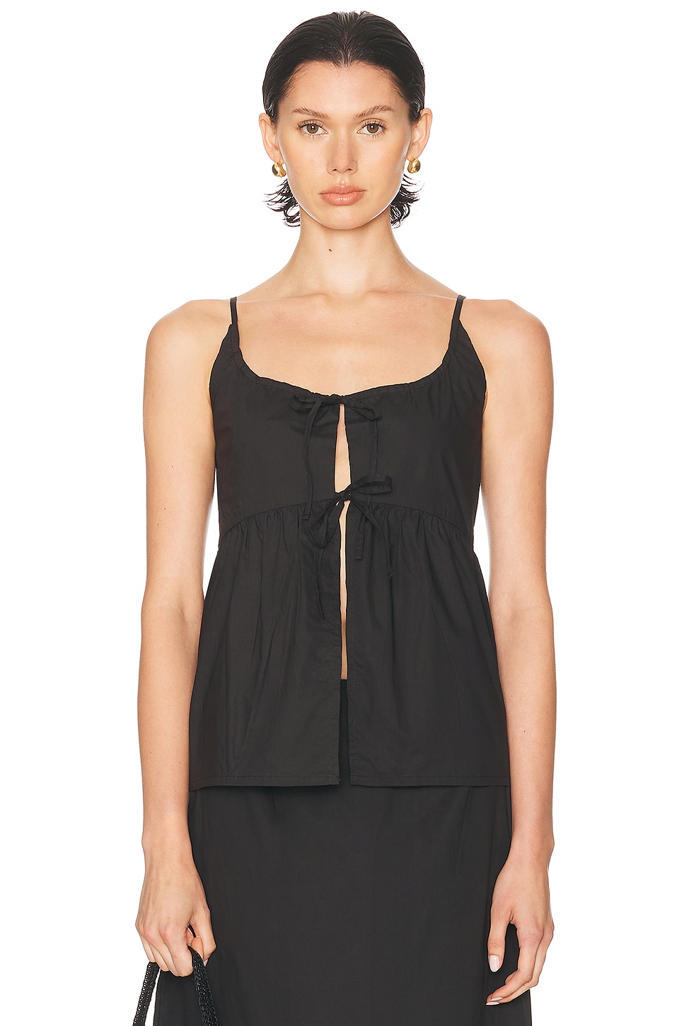 

Двойной топ с завязками Deiji Studios, Black