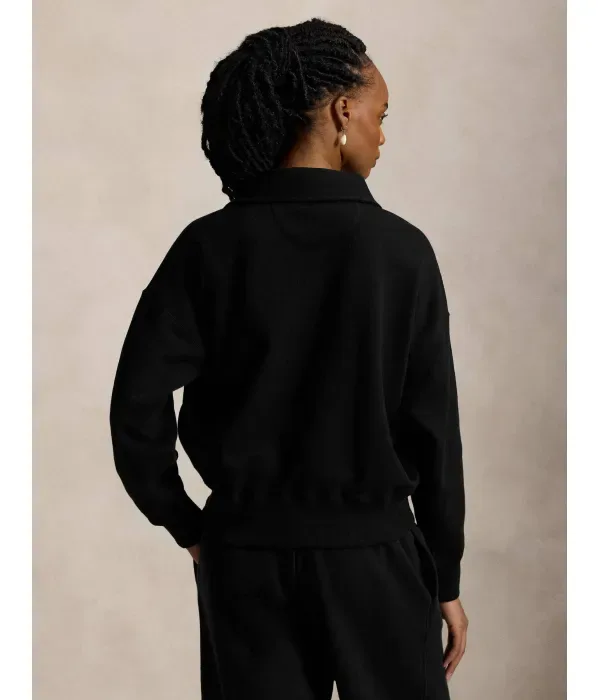 Свитер relaxed fit Polo Ralph Lauren, черный — фото 3