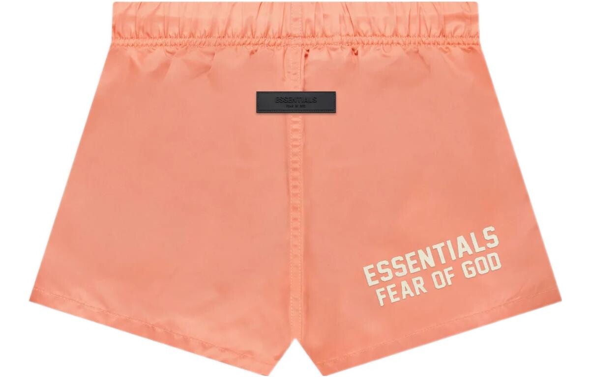 

Дети Шорты Fear Of God Essentials, кораллово-красный