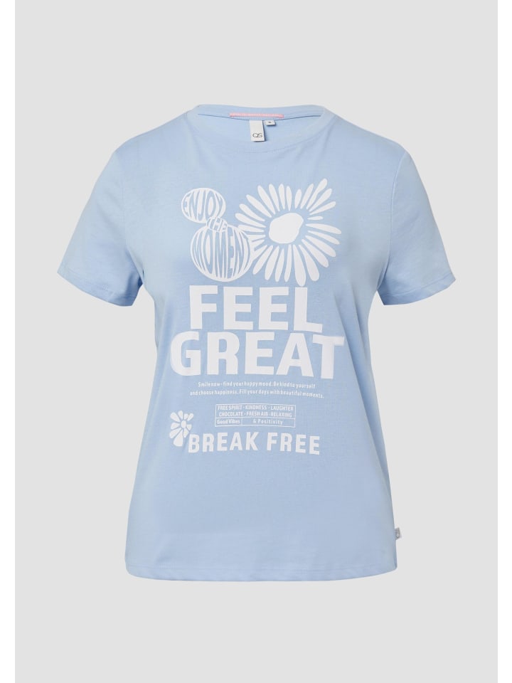 

Футболка цвета 50D0_светло-голубой QS, Синий, Футболка цвета 50D0_светло-голубой QS