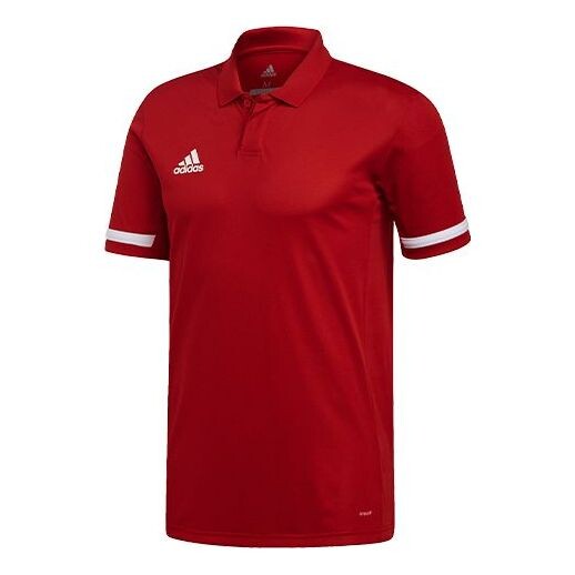 

Футболка logo pattern loose short sleeve polo shirt red Adidas, красный