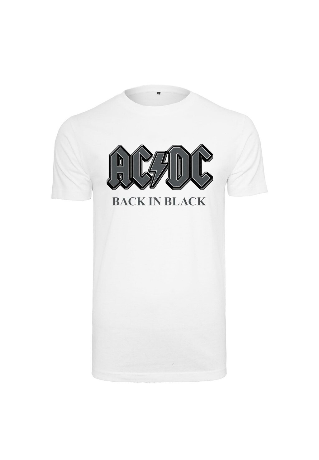 

Футболка с принтом ACDC BACK IN BLACK Mister Tee, белый