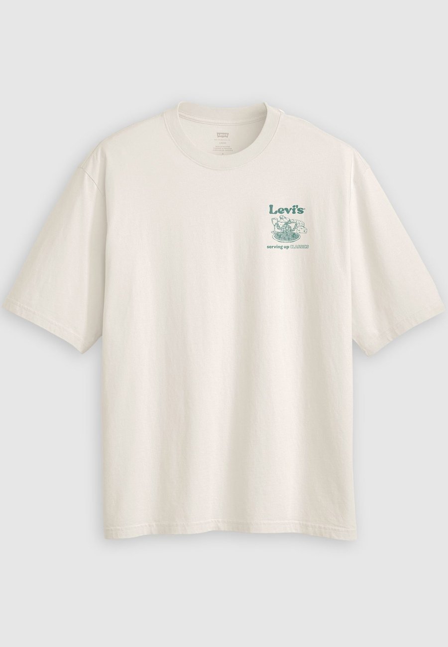 Футболка Levi's LSE HALF SLEEVE TEE, Table Of Contents Egret Body/Sand — фото 4