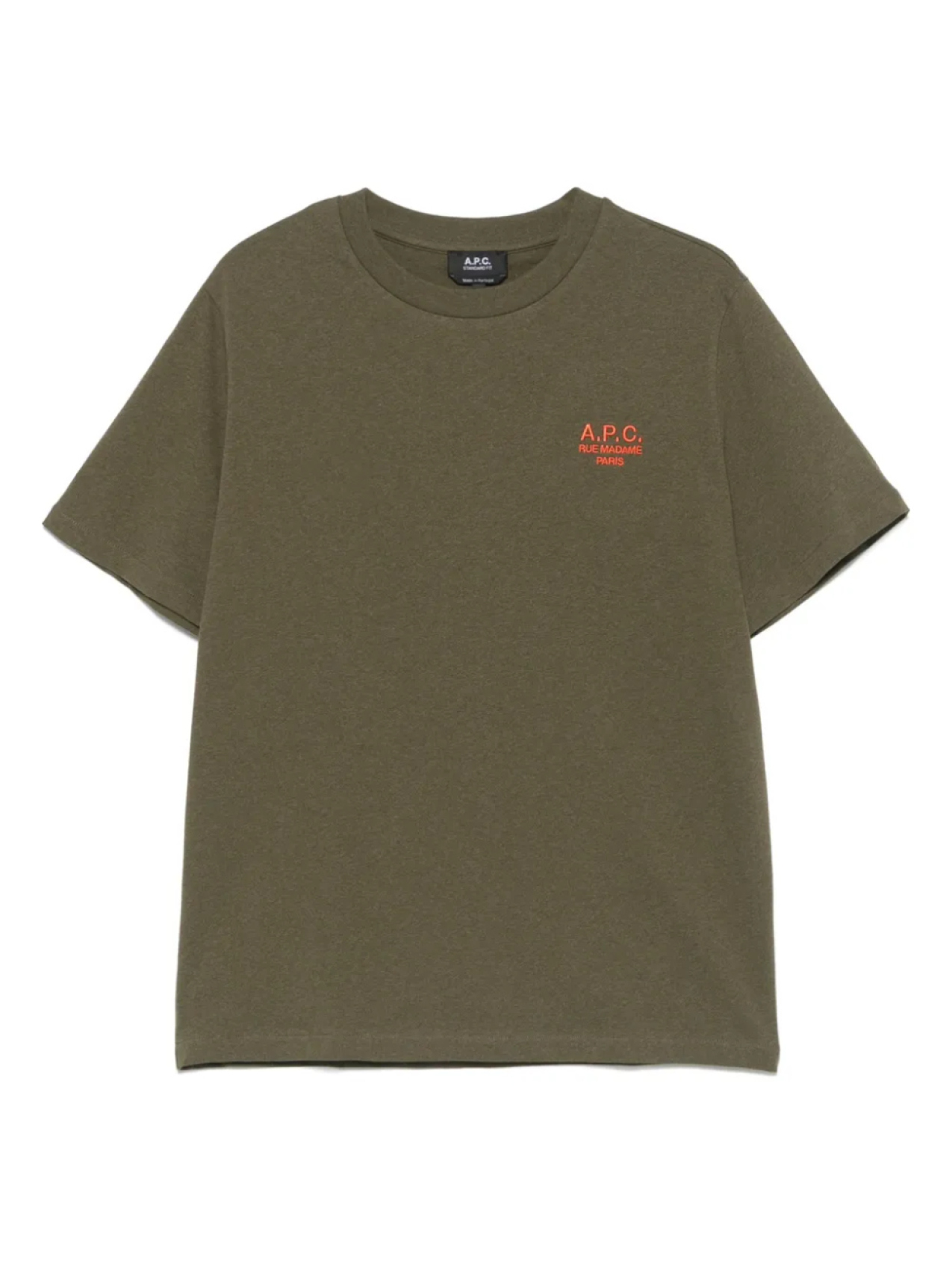 

Футболка с логотипом A.P.C., зеленый