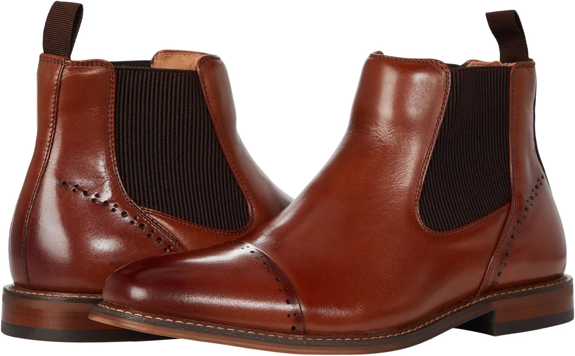 

Ботинки Stacy Adams Maury Cap Toe Chelsea Boot, цвет Cognac