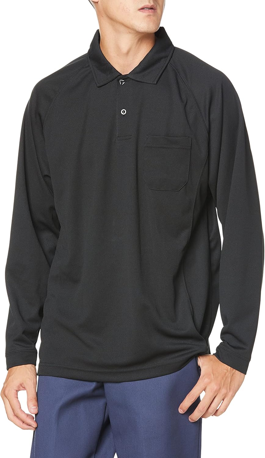 

Мужская рубашка-поло с длинным рукавом и карманами COCOS Nobuoka Andare Schietti AS-1658 Co-Cos Nobuoka, черный