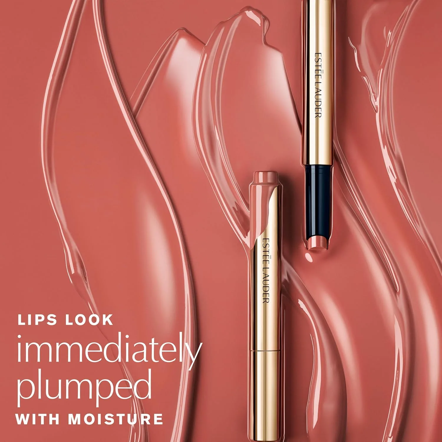 Блеск для губ Estée Lauder Pure Color Melt-On Glosstick | Увлажняющий и придающий объем блеск для губ, 128 Melted Blush - A rosy nude with warm undertones — фото 3
