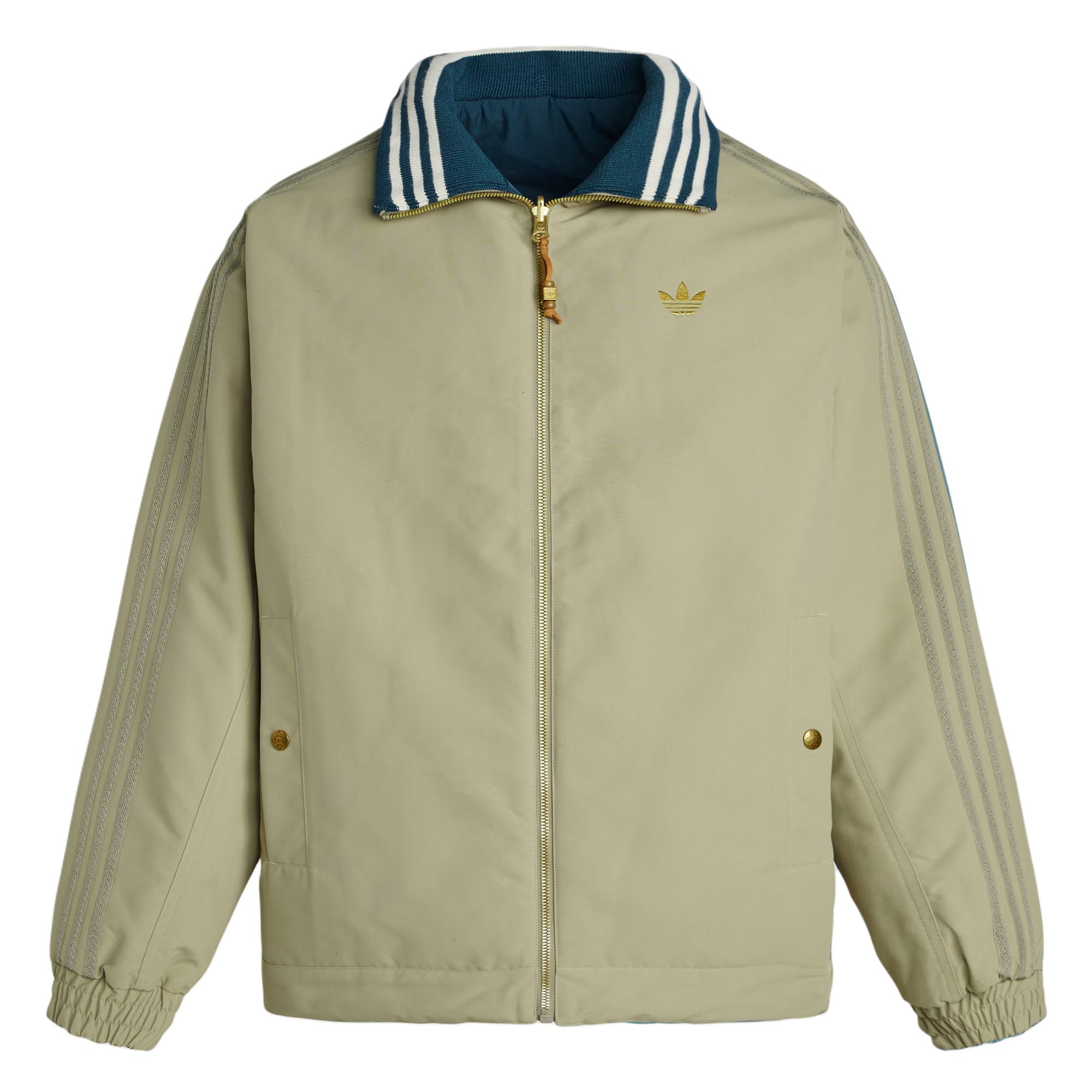 Куртка FW25 PADDED Puffer Adidas Originals, светло зеленый коричневый/синий — фото 4