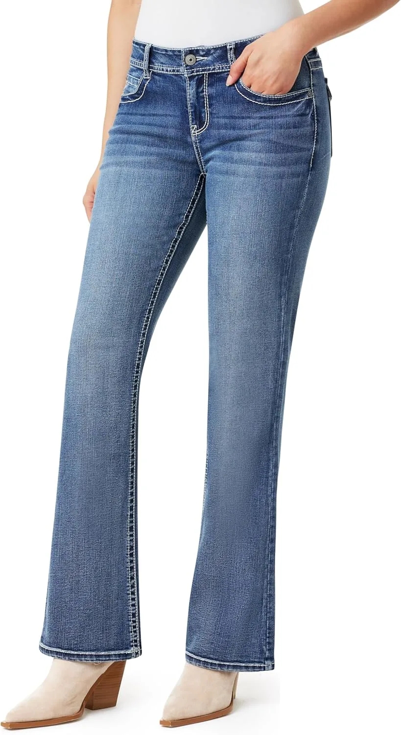 

Женские джинсы WallFlower Feisty Curvy Low Rise Slim Flare Insta Stretch