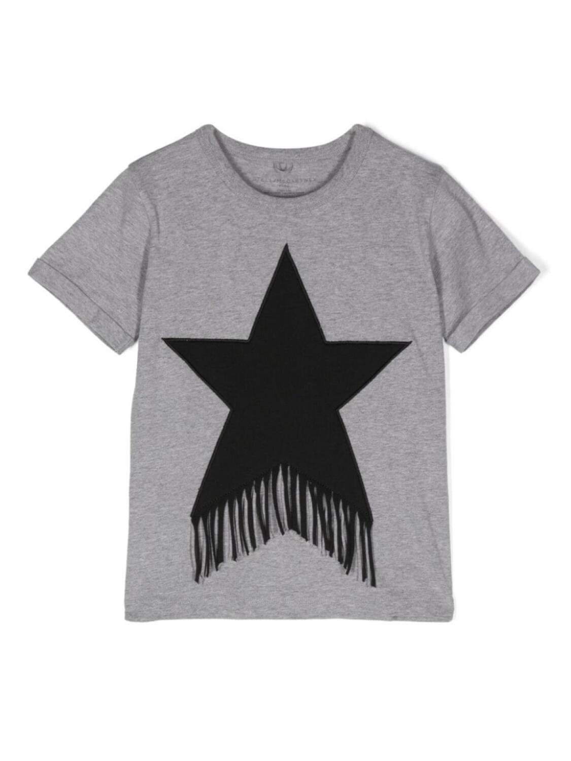 

Stella McCartney Kids футболка Fringed Star, серый