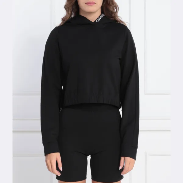 

Укороченная толстовка Calvin Klein, черный
