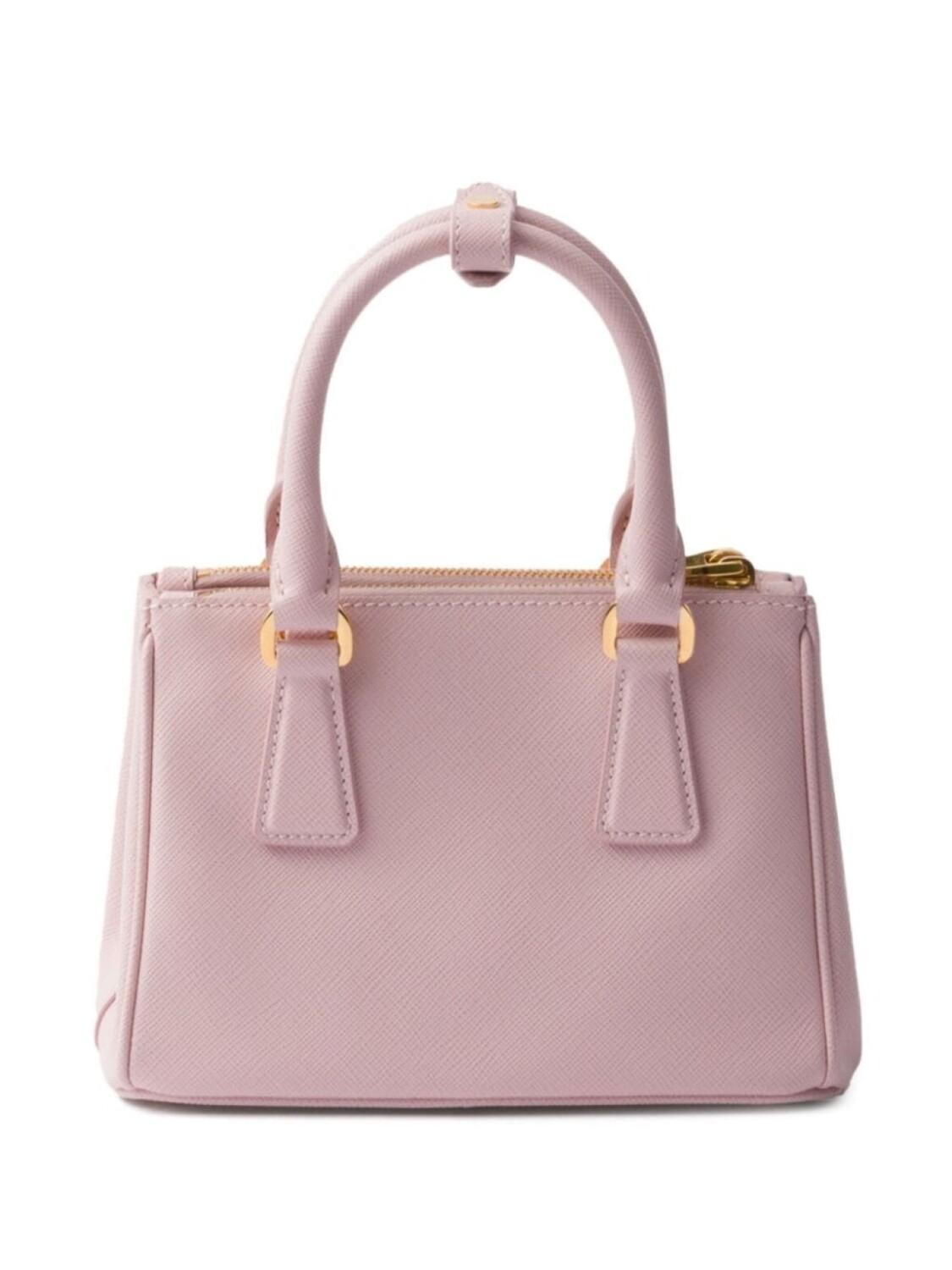 Мини-сумка Prada Galleria из сафьяновой кожи, розовый — фото 2