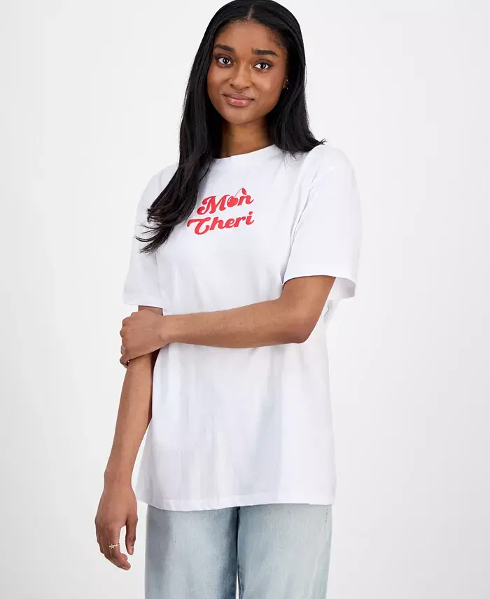 

Футболка с принтом Mon Cheri для юниоров Rebellious One, белый