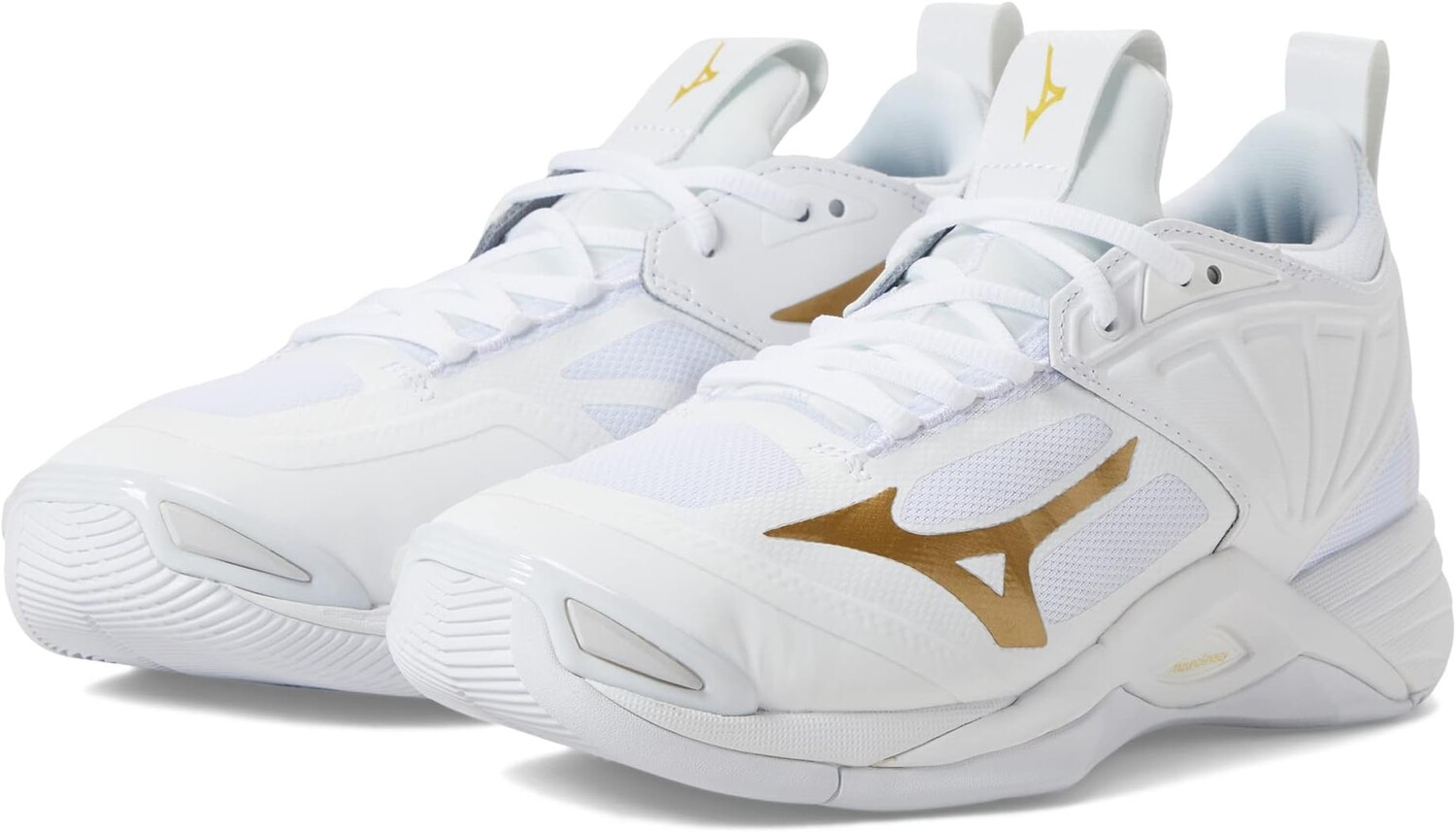 Кроссовки Wave Momentum 2 Mizuno, цвет White/Gold