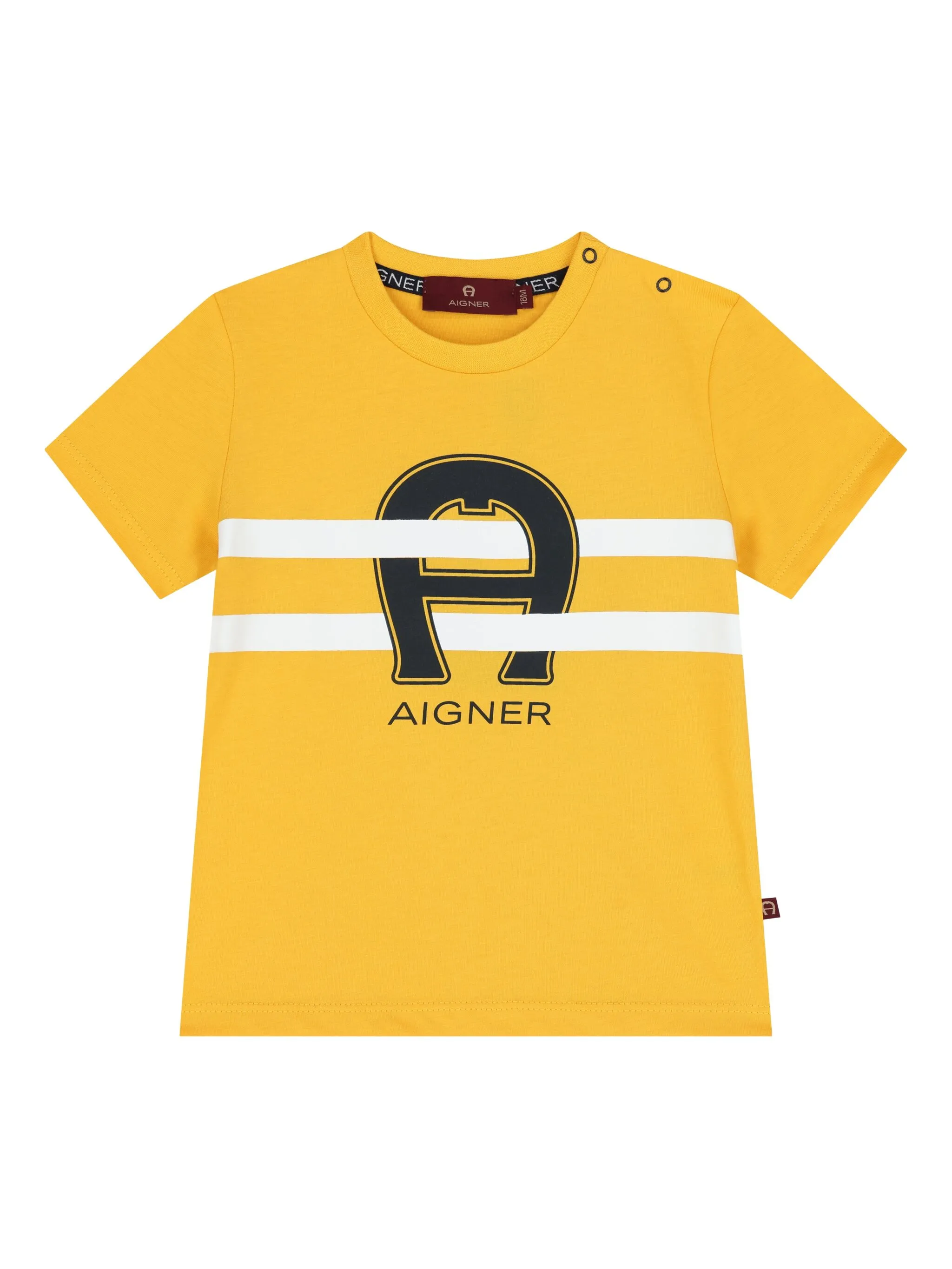 

Футболка с логотипом Aigner Kids, желтый