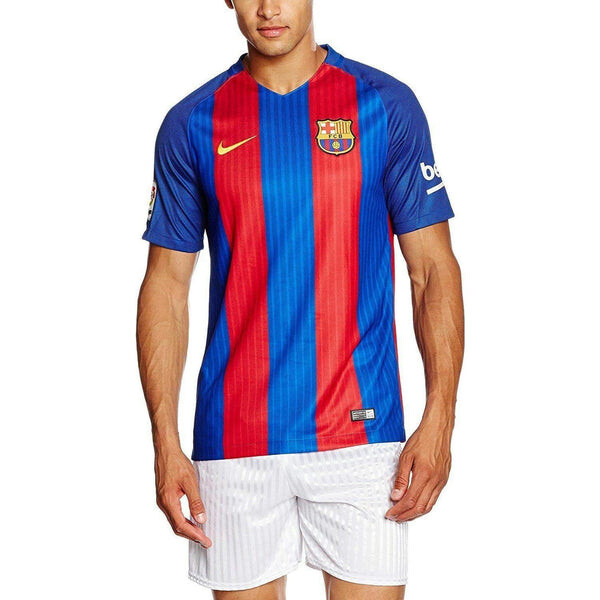 Спортивная футболка fc barcelona 16/17 home stadium jersey 'blaugrana' Nike, бежевый — фото 3