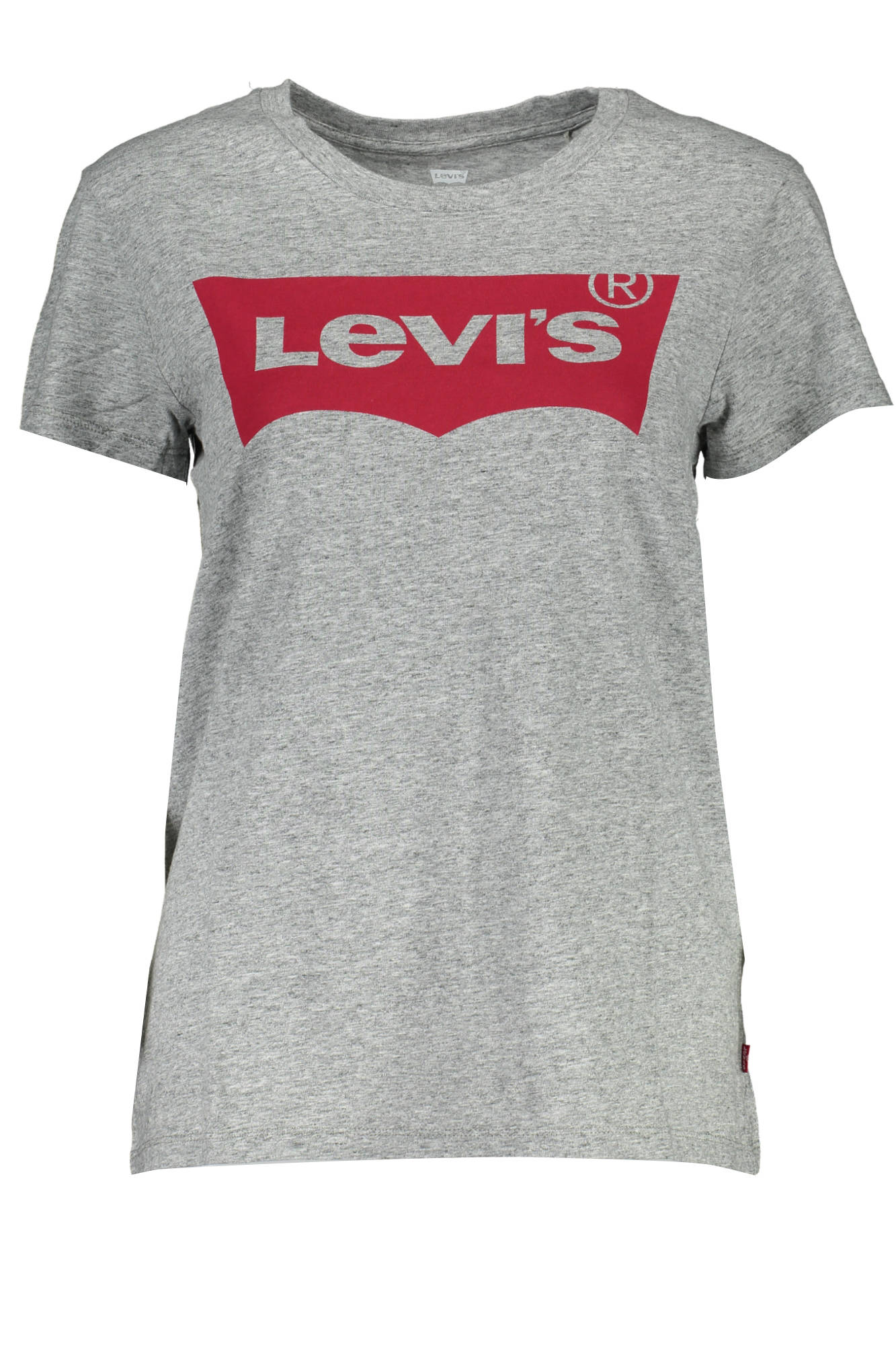 

Женская футболка Levi'S хлопковая с контрастным логотипом, серый