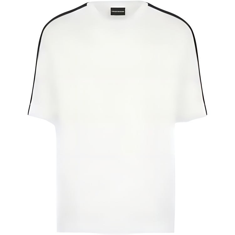 

EMPORIO ARMANI Футболка мужская белая SS23, Белый, EMPORIO ARMANI Футболка мужская белая SS23