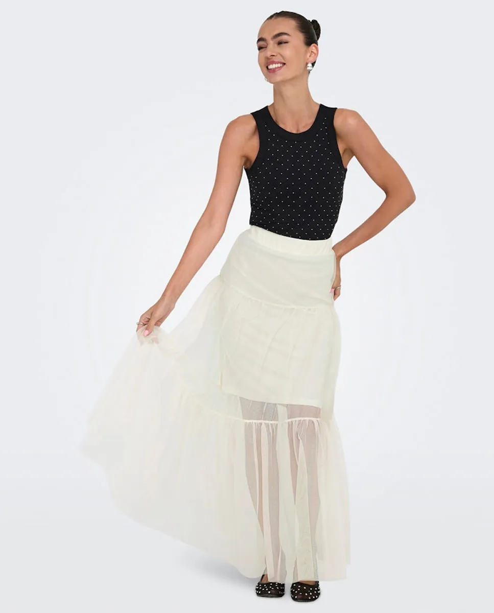 

Плиссированная короткая юбка Only, белый