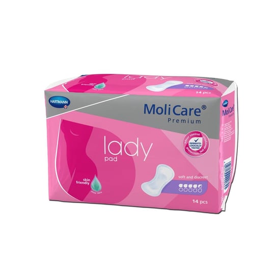 

Анатомические впитывающие прокладки, 4,5 капли, 14 шт. Molicare Premium Lady Pad, Hartmann