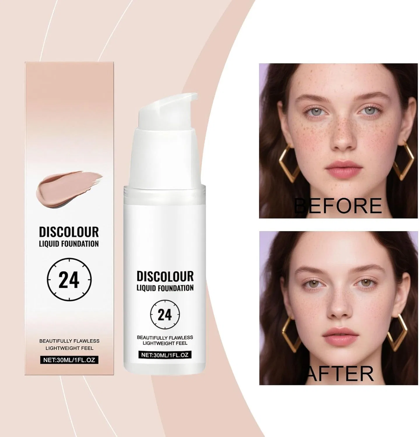 Тональное средство Color Matching Foundation, водостойкое, 30 мл — фото 3