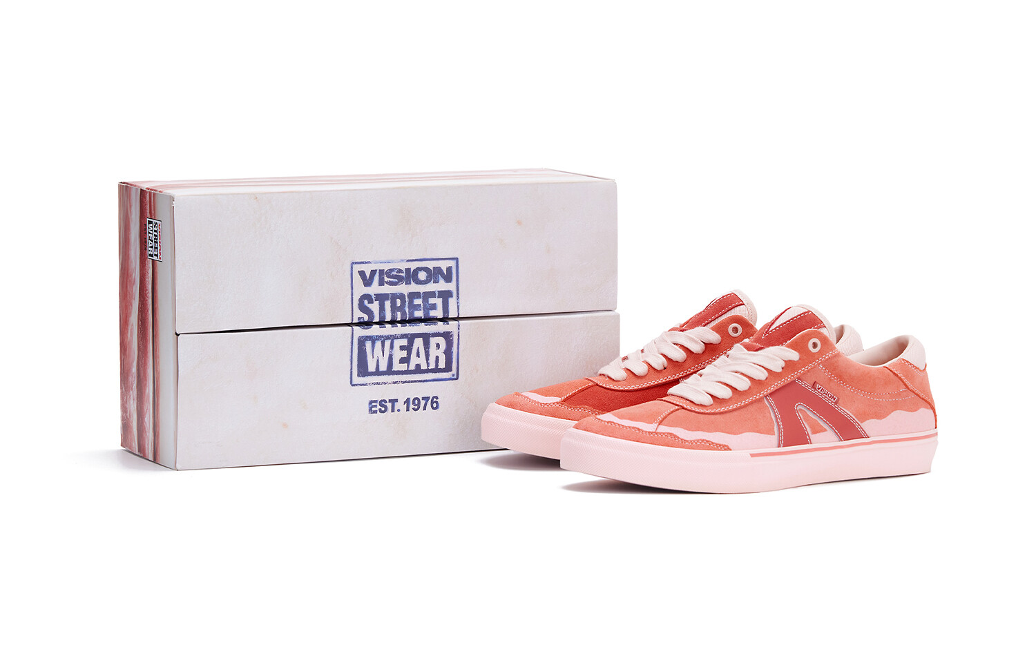 

Кроссовки vision street wear Push Pro Skateboarding Shoes Unisex Low-top Pink, розовый