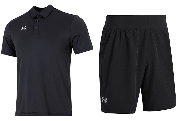 

Мужская повседневная спортивная одежда Under Armour, цвет Black and Black