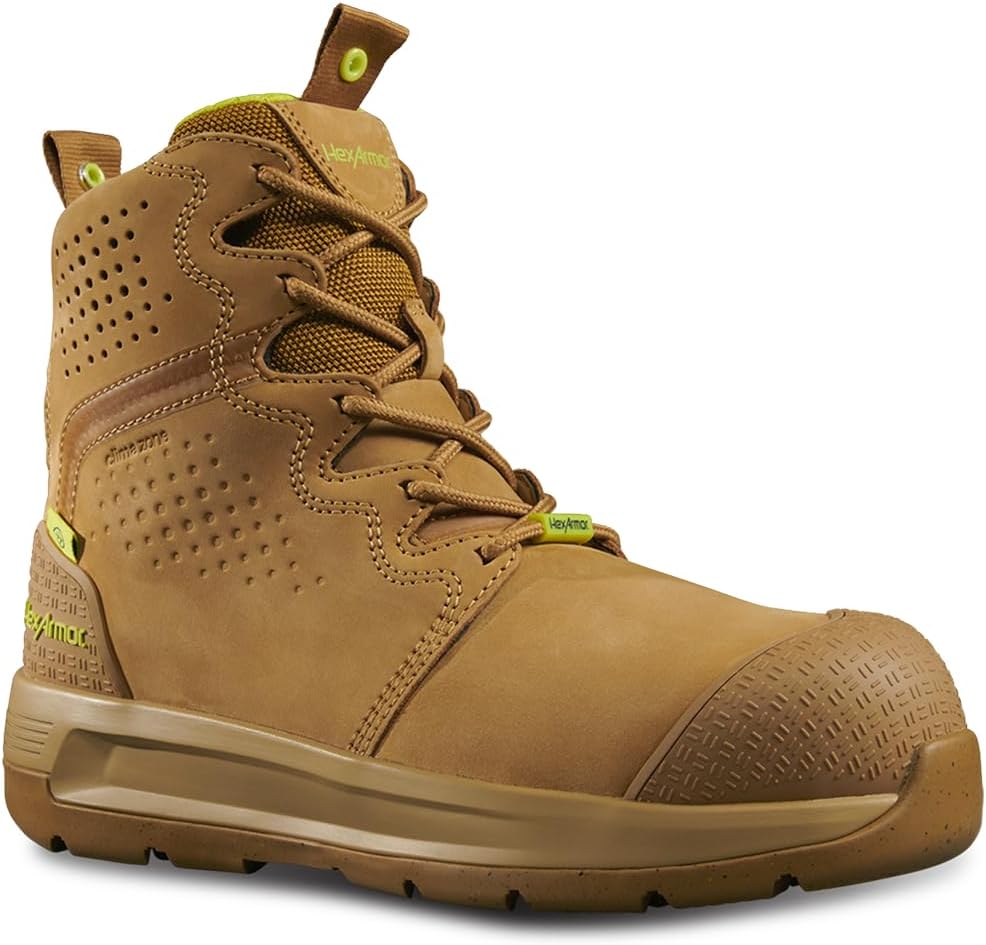 

Ботинки HexArmor для мужчин с композитным носком, на каблуке, водоотталкивающие, прочные, легкие, дышащие, серия Xtend, Tan Hd Highcut