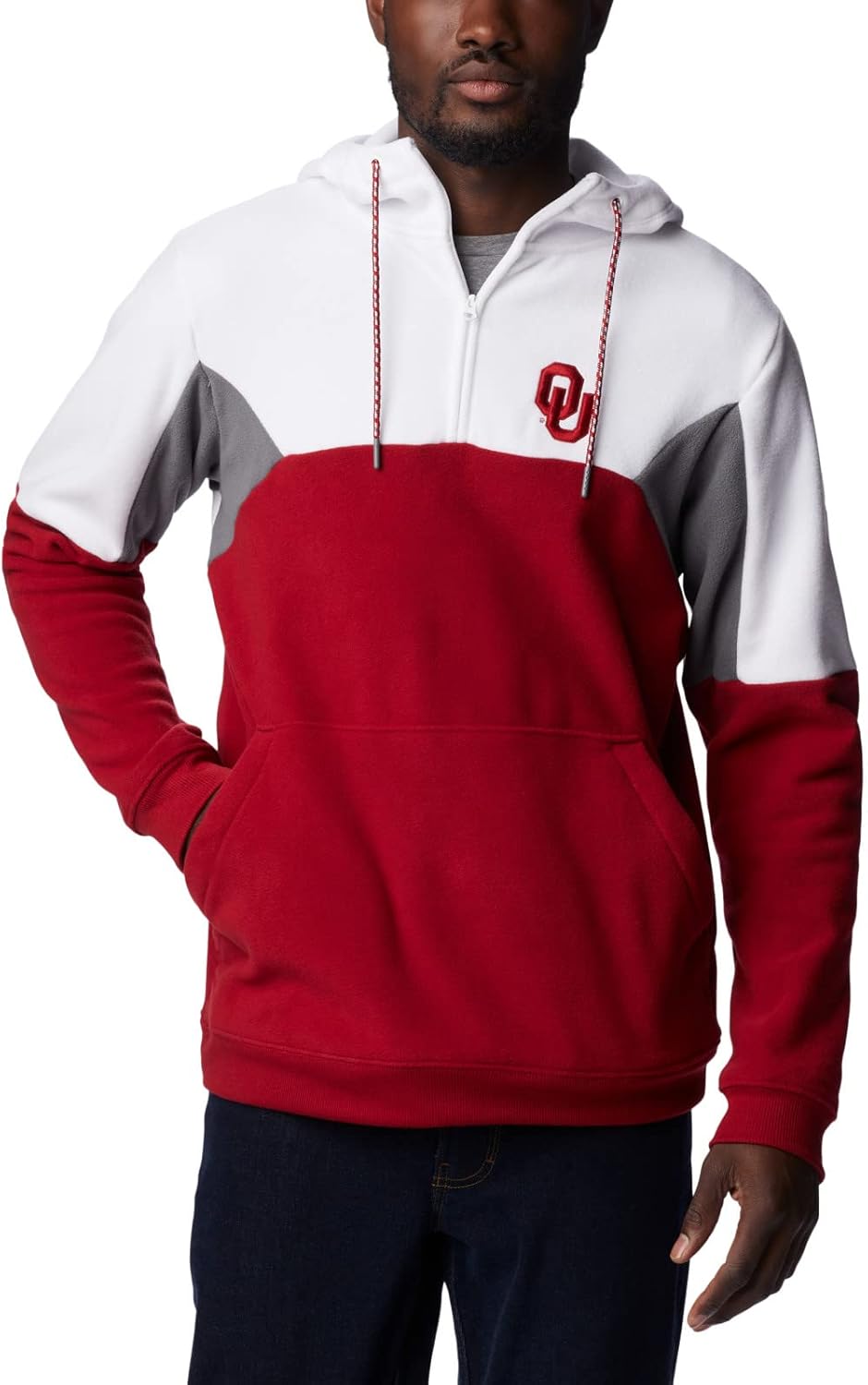 

Толстовка с капюшоном Collegiate Lodge Fleece Columbia, Ok - Red Velvet/White/City Grey