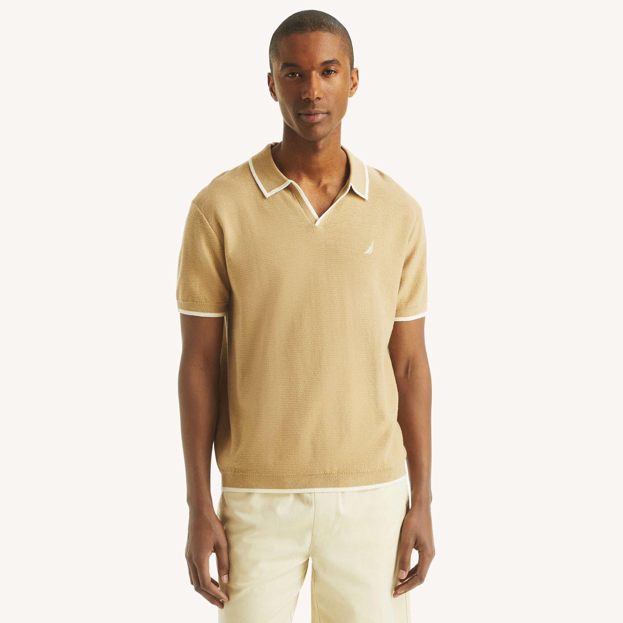 

Nautica Mens Tipped Textured свитер Polo