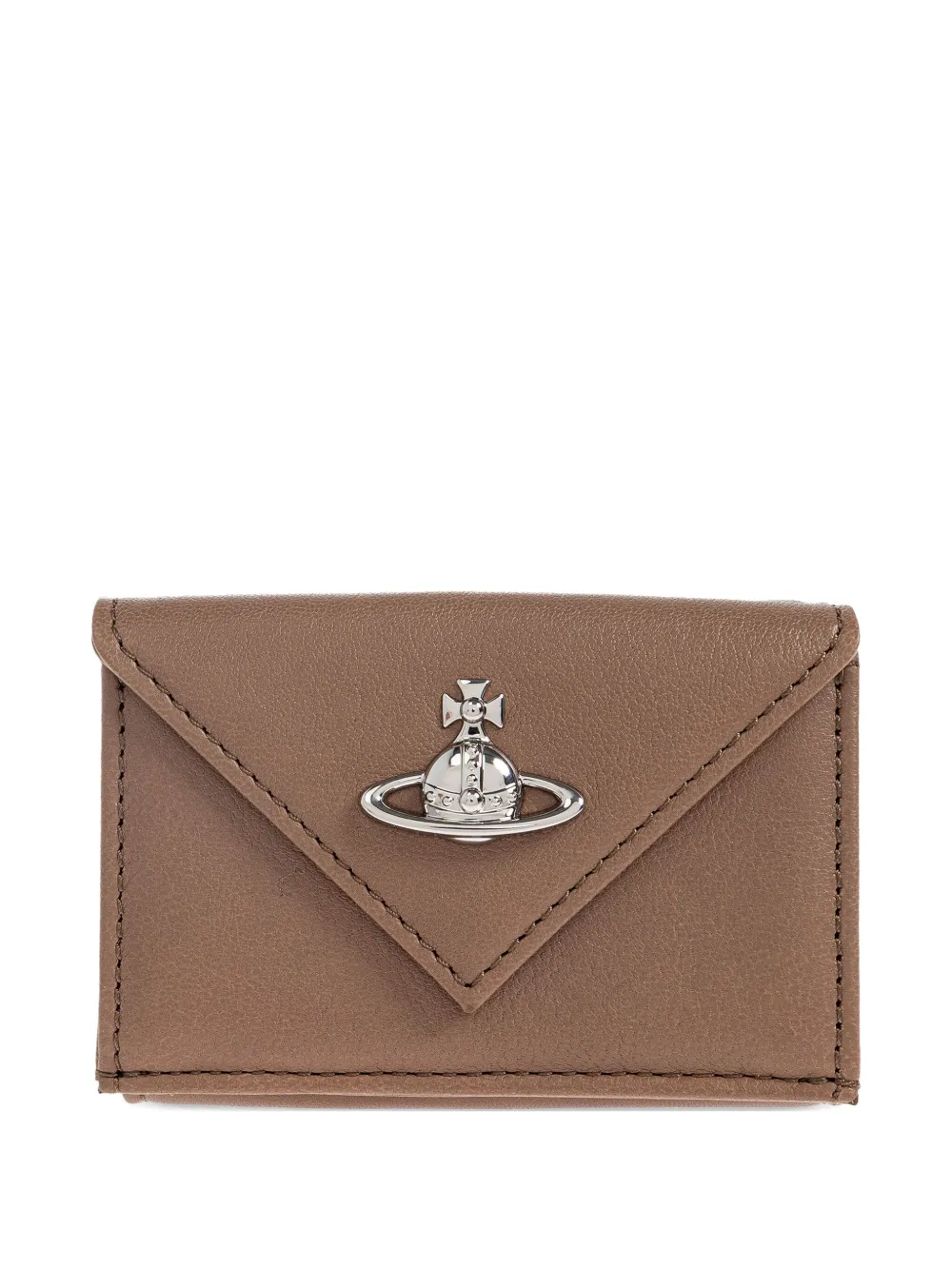 

Кошелек-конверт с клапаном Orb Vivienne Westwood, коричневый