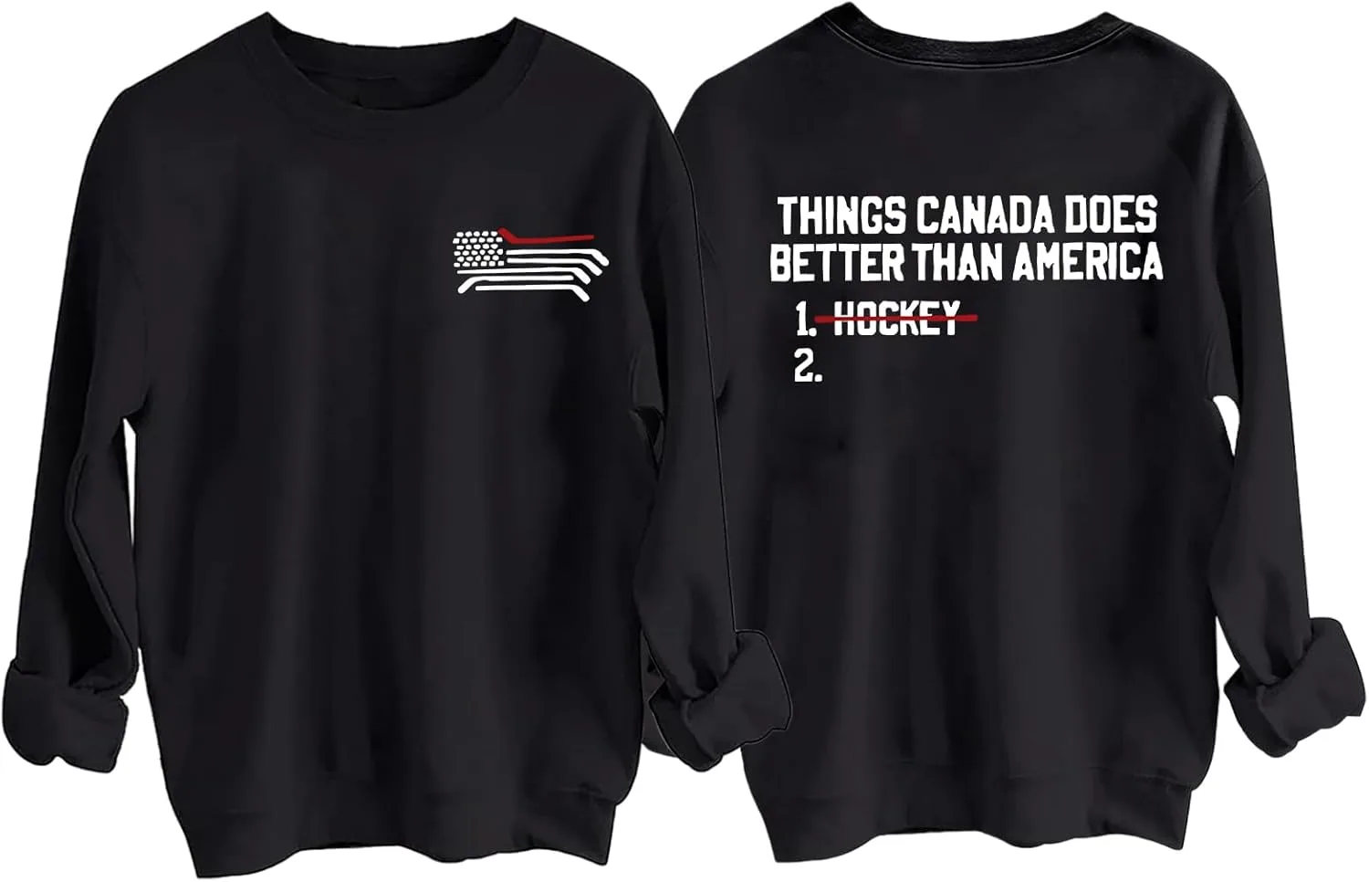 

Толстовка с принтом "Things Canada Does Better Than America" WBUMONN