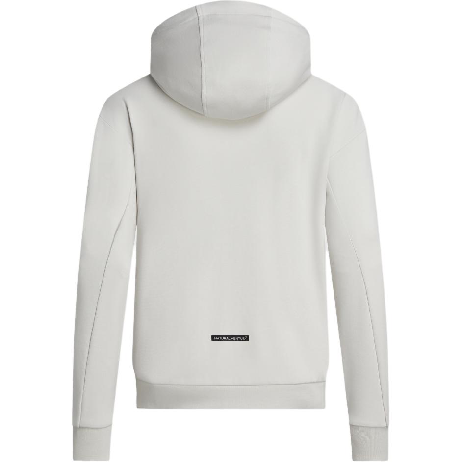 Футболка с капюшоном на молнии и шнурком Emporio Armani, серая — фото 3