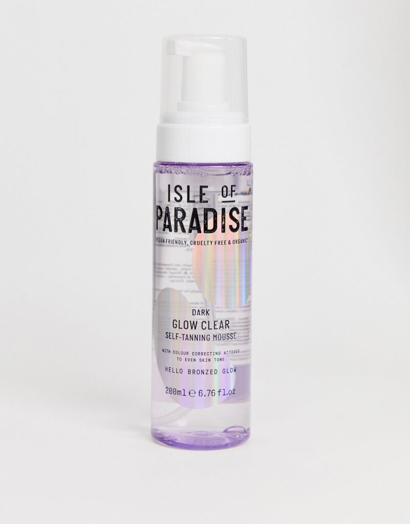 

Isle of Paradise Glow Clear Мусс для автозагара, темный, 6,76 жидких унций, Dark