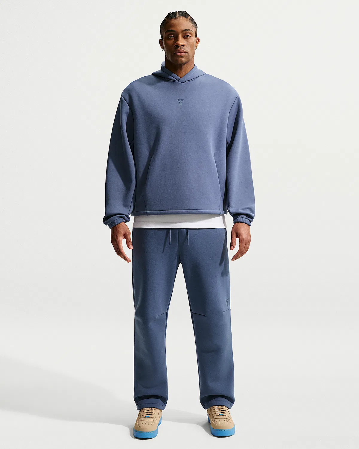Мужская баскетбольная худи Nike Dri-FIT Kobe, Diffused Blue/Diffused Blue — фото 4
