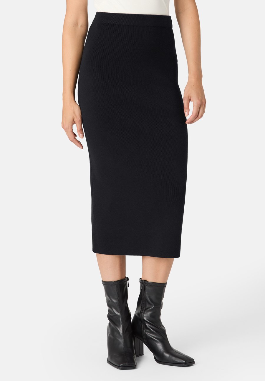 

Юбка Les Lunes KATIIE FINE KNIT MIDI RIB, Schwarz/Black