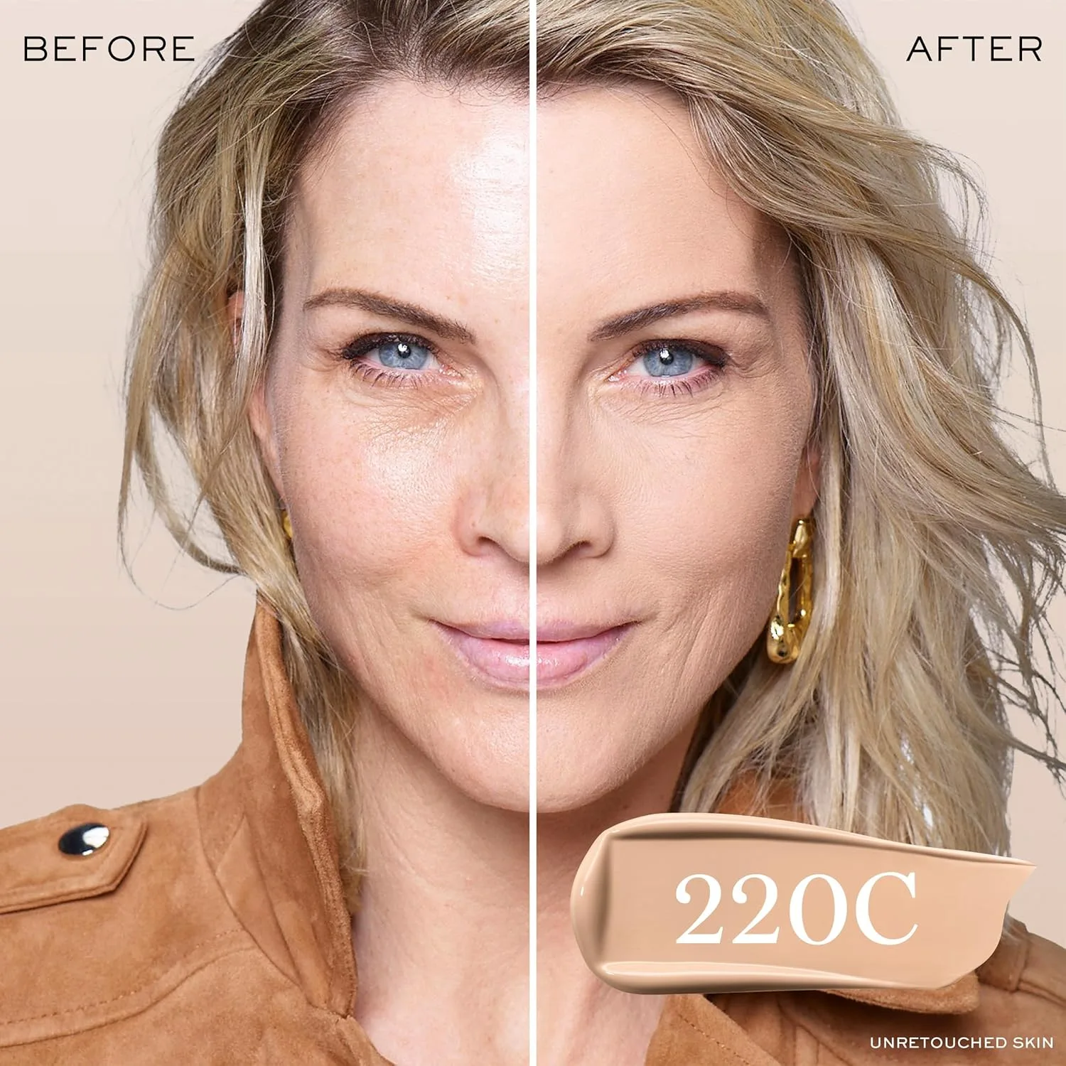 Тональная основа Lancôme Teint Idole Ultra Wear Natural Matte Foundation - стойкая, средне-плотное покрытие, естественный финиш, водостойкая и увлажняющая формула., 220C: For light skin with cool/pinky undertones — фото 2