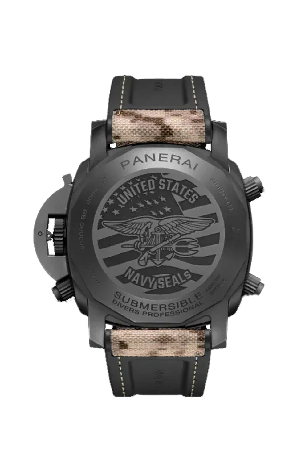 SUBMERSIBLE CHRONO NAVY SEALS СПЕЦИАЛЬНОЕ ИЗДАНИЕ - PAM01521 PANERAI, серебряный — фото 2