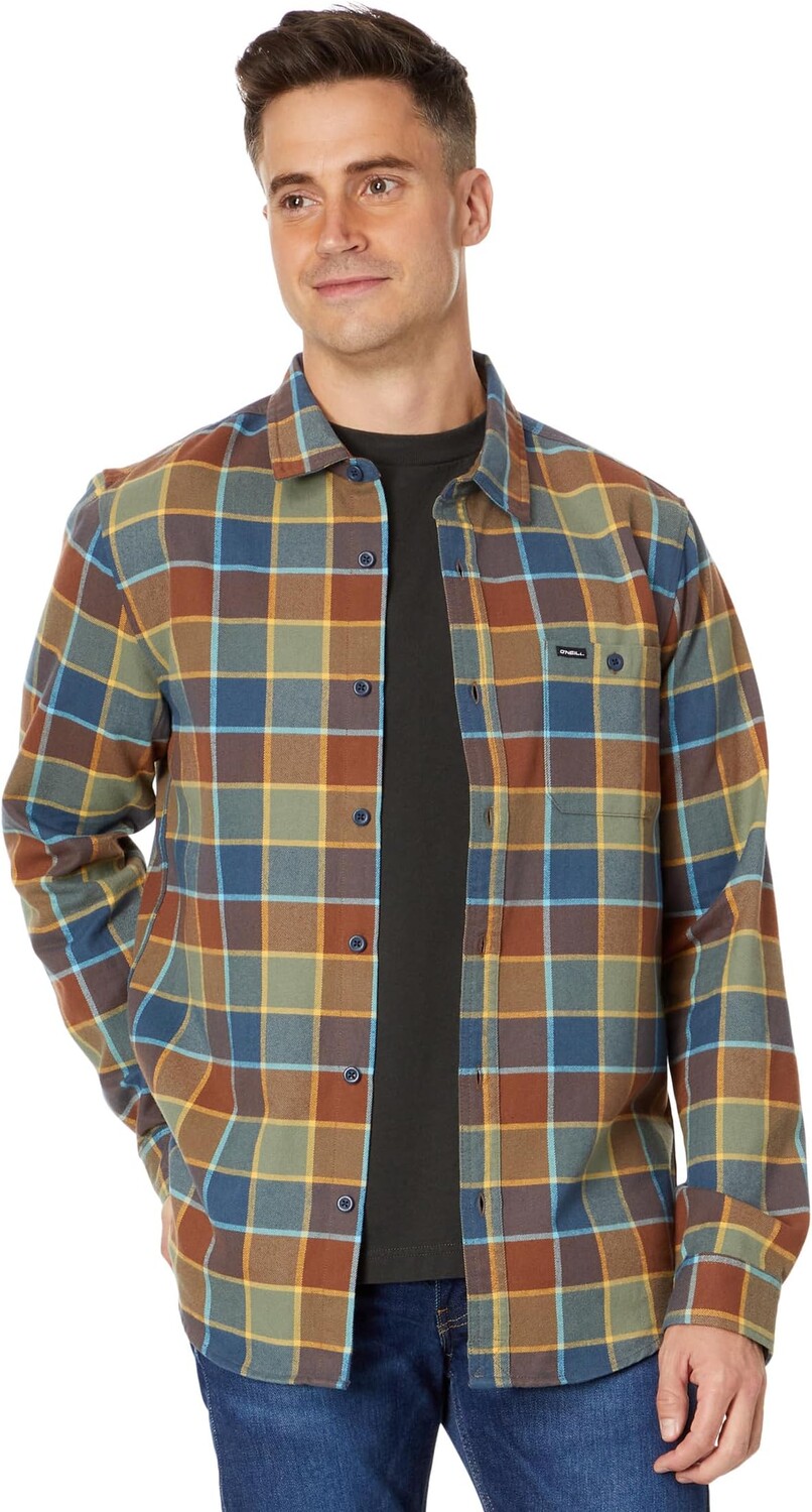 

Рубашка O'Neill Winslow Plaid Long Sleeve Flannel Shirt, цвет Sage