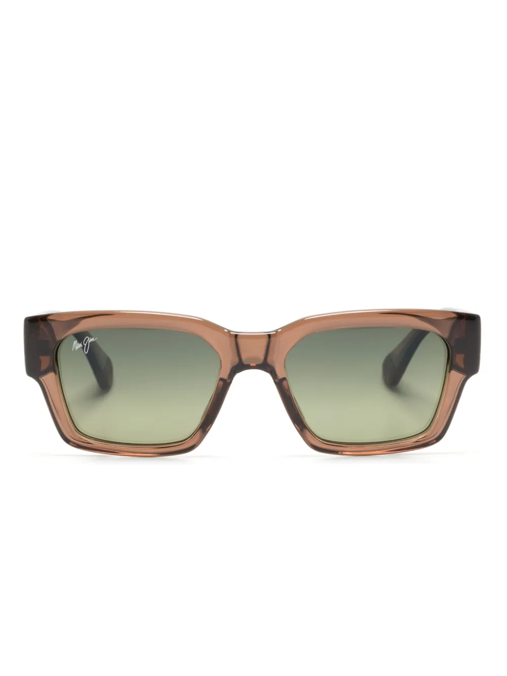 

Солнцезащитные очки в квадратной оправе Maui Jim, коричневый