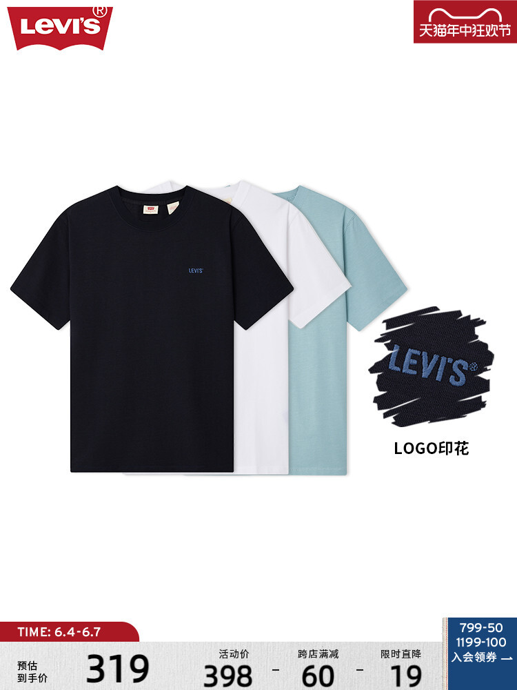 

Футболка Levi's с короткими рукавами, черный