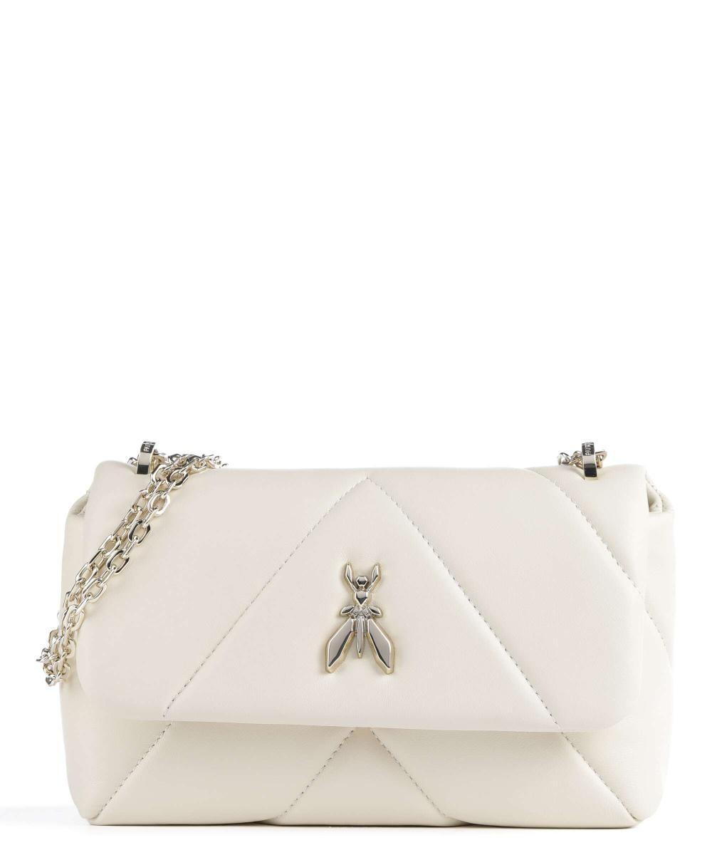 

Сумка через плечо Fly Padded из зернистой козьей кожи Patrizia Pepe, белый