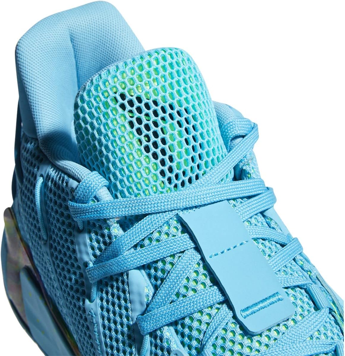 Женские кроссовки Adidas Dame 7, зеленый/розовый — фото 4